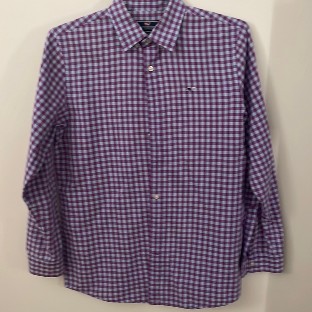Vineyard Vines Boys Whale Shirt button down XL (18)
